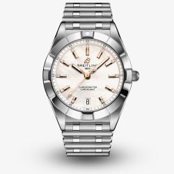 Breitling Ladies Chronomat Mother Of Pearl Dial Watch A77310101A4A1