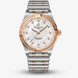 Breitling Chronomat 28 Rose Gold Mother Of Pearl Watch U72310531A1U1