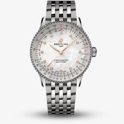 Breitling Ladies Navitimer Automatic 36  Mother Of Pearl Dial Watch A17327211A1A1