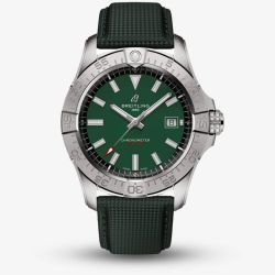 Breitling Avenger Automatic 42 Green Leather Strap Watch A17328101L1X1
