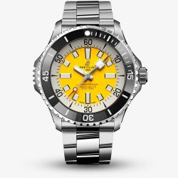 Breitling Mens Superocean Automatic 46 Yellow Dial Watch A173781A1I1A1