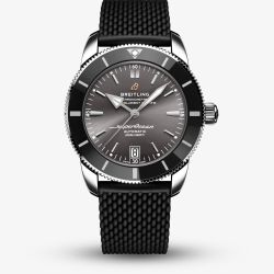 Breitling Mens Superocean Heritage B20 Black Rubber Strap Watch AB20102B1B1S1