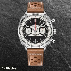 Ex-Display Breitling Mens Limited Edition Top Time 38 B01 Racing Beige Leather Strap Chronometer Watch AB01771A1B1X1