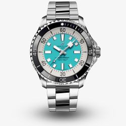 Breitling Mens Superocean Turquois Automatic 44 Watch A17376211L2A1