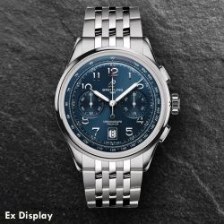 Ex-Display Breitling Mens Premier B01 Chronograph Blue Dial Watch AB0145171C1A1