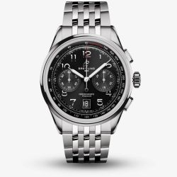 Breitling Mens Premier B01 Chronograph Black Dial Watch AB0145221B1A1