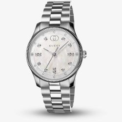 Gucci G-Timeless Mother Of Pearl Diamond Watch YA1265064