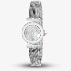 Gucci Diamantissima Mother Of Pearl Diamond Dot Dial Watch YA141512