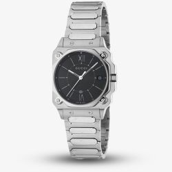 Gucci Ladies G-Flat 30mm Black Dial Watch YA166505
