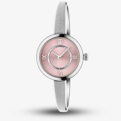 Gucci Ladies Model 2000 Pink Dial Size 16 Bangle Watch YA167514