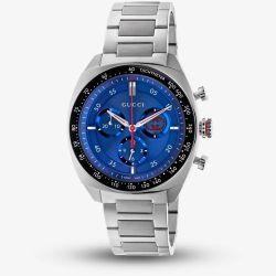 Gucci Interlocking Blue Chronograph Watch YA142317