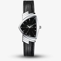 Hamilton Ventura Black Leather Watch H24411732
