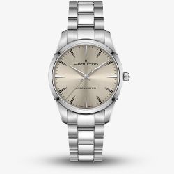 Hamilton Mens Jazzmaster Quartz 40mm Beige Bracelet Watch H32461121