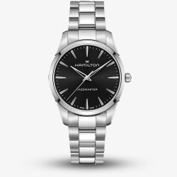 Hamilton Mens Jazzmaster Quartz 40mm Black Bracelet Watch H32461131