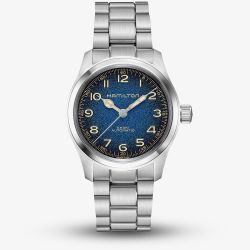 Hamilton Mens Khaki Field Murph Blue Dial Bracelet Watch H70405140