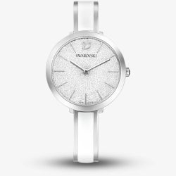 Swarovski White Crystalline Delight Stainless Steel Bracelet Watch 5580537