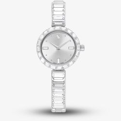 Swarovski Matrix Crystal Silver Tone Bangle Watch 5677487