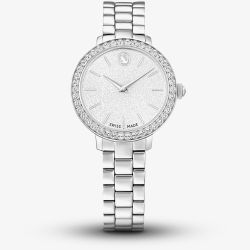 Swarovski Silver Tone White Crystal Set Bracelet Watch 5706182