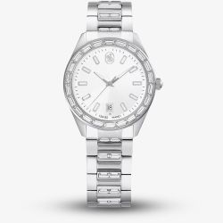Swarovski Ladies Matrix Silver Dial Bracelet Watch 5734665