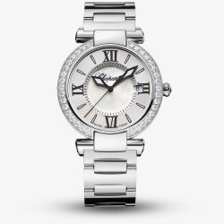 Chopard Imperiale Silver Diamond Bezel Bracelet Watch 388532-3004