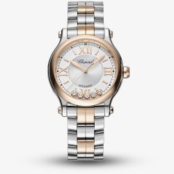 Chopard Happy Sport Two Tone Bracelet Watch 278608-6002