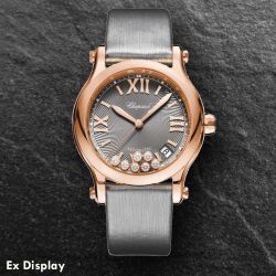 Ex-Display Chopard Ladies Happy Sport 0.35ct Diamond Watch 274808-5012
