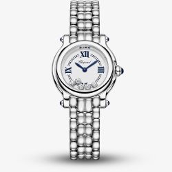 Chopard Ladies Happy Sport The First 26mm Stainless Steel Bracelet Watch 278633-3001