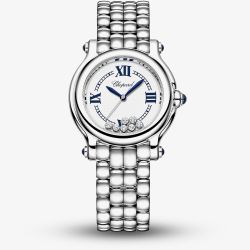 Chopard Ladies Happy Sport The First 33mm Stainless Steel Bracelet Watch 278640-3001