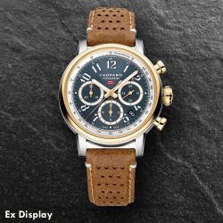 Ex-Display Chopard Mens Mille Migilia Classic Chronograph Blue Dial Watch 168619-4001
