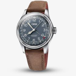 Oris Mens Big Crown Pointer Date Brown Leather Strap Watch 01 754 7741 4065-07 5 20 63