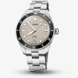 Oris Divers Date Beige Watch 01 733 7795 4051-Set