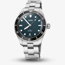 Oris Divers Date Dark Blue Watch 01 733 7795 4055-Set