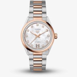 TAG Heuer Carrera Mother Of Pearl Two Colour Watch WBN2351.BD0000