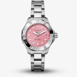 TAG Heuer Ladies Aquaracer Professional 200 Solargraph Pink Watch WBP1318.BA0005