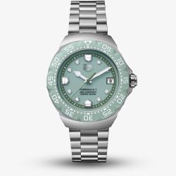 TAG Heuer Limited Edition Formula 1 Solargraph Green Dial Stainless Steel Bracelet Watch WBY111B.BA0042