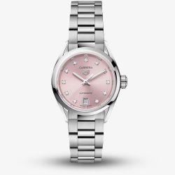 TAG Heuer Ladies Carrera Diamond Pink Dial Bracelet Watch WBN2416.BA0621