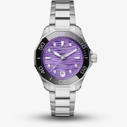 TAG Heuer Mens Aquaracer Professional 300 Date Purple Dial Watch WBP231M.BA0618