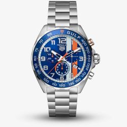 TAG Heuer Mens Formula 1 Gulf Special Edition Quartz Chronograph Watch CAZ101AT.BA0842
