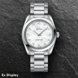 Ex-Display OMEGA Ladies Seamaster Aqua Terra Mother Of Pearl Dial Watch 220.10.28.60.55.001