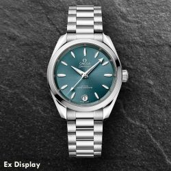 Ex-Display OMEGA Ladies Seamaster Aqua Terra 150m Green Chronometer Watch 220.10.34.20.10.001