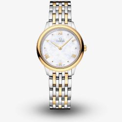 OMEGA Ladies De Ville Prestige Quartz Two Tone Watch 434.20.28.60.05.001
