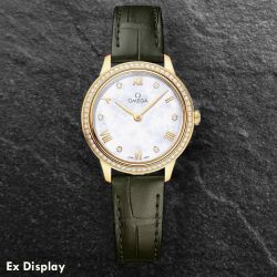 Ex-Display OMEGA Ladies De Ville Prestige 18ct Yellow Gold Diamond Watch 434.58.28.60.55.002