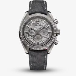 OMEGA Mens Speedmaster Dark Side Of The Moon Grey Chronograph Fabric Strap Watch 310.92.44.50.06.001