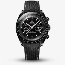 OMEGA Mens Speedmaster Dark Side Of The Moon Chronograph Black Fabric Strap Watch 310.92.44.51.01.002