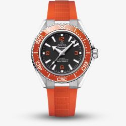 OMEGA Mens Seamaster Planet Ocean 600m Orange Rubber Strap Watch 217.32.42.21.01.004