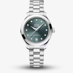OMEGA Ladies Seamaster Aqua Terra 150m Pine Green Dial Watch 220.10.30.20.60.001