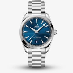 OMEGA Mens Seamaster Aqua Terra Blue Dial Bracelet Watch 220.10.38.20.03.006