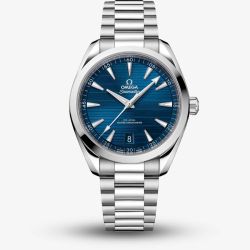 OMEGA Mens Seamaster Aqua Terra 41mm Blue Dial Bracelet Watch 220.10.41.21.03.007