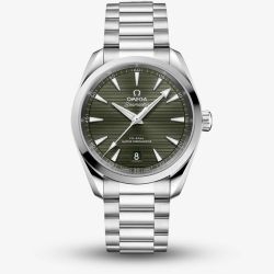 OMEGA Mens Seamaster Aqua Terra Green Dial Bracelet Watch 220.10.38.20.10.006