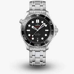 OMEGA Mens Seamaster Diver 300M Black Dial Bracelet Watch 210.30.42.20.01.001